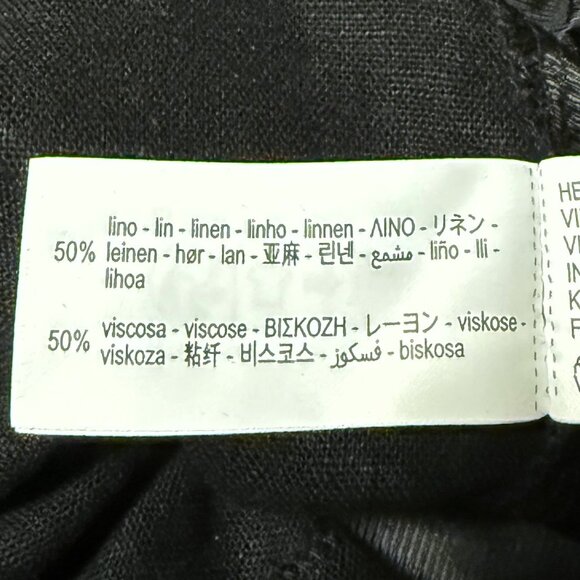 Zara Linen Blend Straight Trousers - Picture 10 of 10